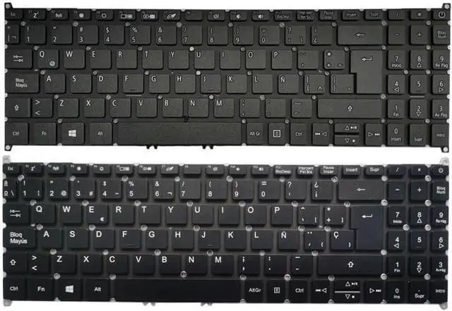 Alt view image 2 of 2 - OEM Spanish/Latin Keyboard for Acer Aspire 5 A515-54 A515-54G A515-56 A515-56G A515-52 A515-52G A515-53 A515-55 - No Frame, Black Color Accessories(LA No Backlit)