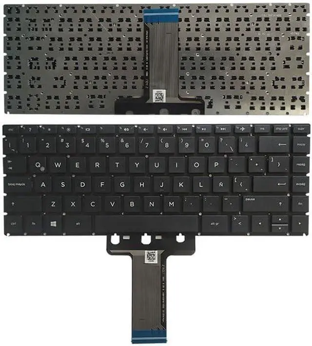 Main image of OEM Latin/Spanish Laptop Keyboard for HP Pavilion 14-BS 14-BA 14M-BA 14-BW 14G-BR 14-BP 14T-BA 14M-BA 14-BF 240 G6 245 G6 - Black Replacement Keyboard Accessories(Latin Keyboard)