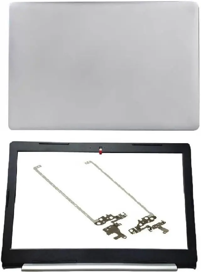 Main image of LCD Back Cover + Bezel Cover +Hinges Compatible for Inspiron 15 5570 5575 Silver
