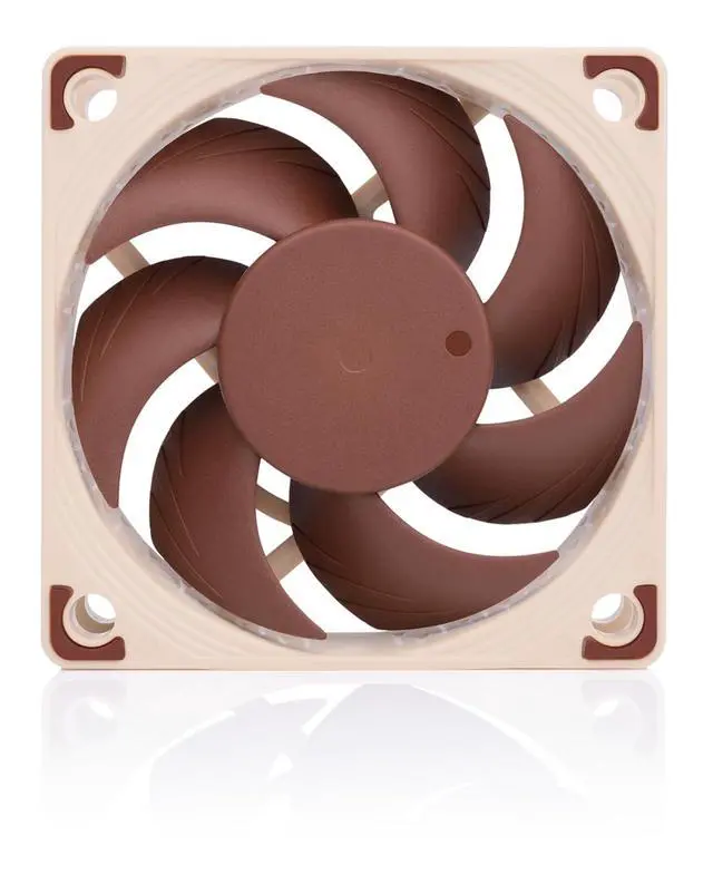 Alt view image 3 of 6 - Noctua NF-A6x15 PWM, Premium Quiet Slim Fan, 4-Pin (60x15mm, Brown)