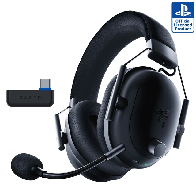 Main image of Razer BlackShark V2 Pro Wireless PlayStation Gaming Headset, Black | 50mm Drivers, Super Wideband Mic, Noise Isolating Earcups, For PS5, Switch 2, PC, Mac, Bluetooth, USB, 70hr Battery