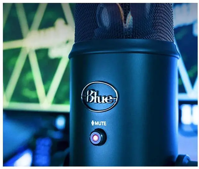 Alt view image 2 of 7 - reators Blue Yeti USB Microphone for PC, Mac, Gaming, Recording, Streaming, Podcasting, Studio and Computer Condenser Mic with Blue VO!CE effects, 4 Pickup Patterns, Plug and Play - Blackout