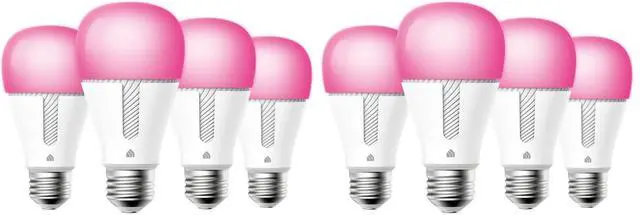Main image of Light Bulbs,1000 Lumens High Brightness,16M Color Changing,Dimmable Smart WiFi Light Bulb,Compatible with Alexa and Google Home,A19,2.4GHz Wi-Fi only,No Hub Required,KL135,(Pack of 8)