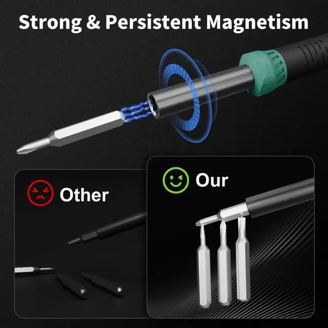 Alt view image 4 of 7 - 64PCS Mini Precision Screwdriver Set with Torx, Triwing, Pentalobe | Magnetic Electronics Repair Tool Kit for Computer, PC, Laptop, Macbook, Phone, PS4/5, XBOX, Switch, Eyeglasses, Ring Doorbell