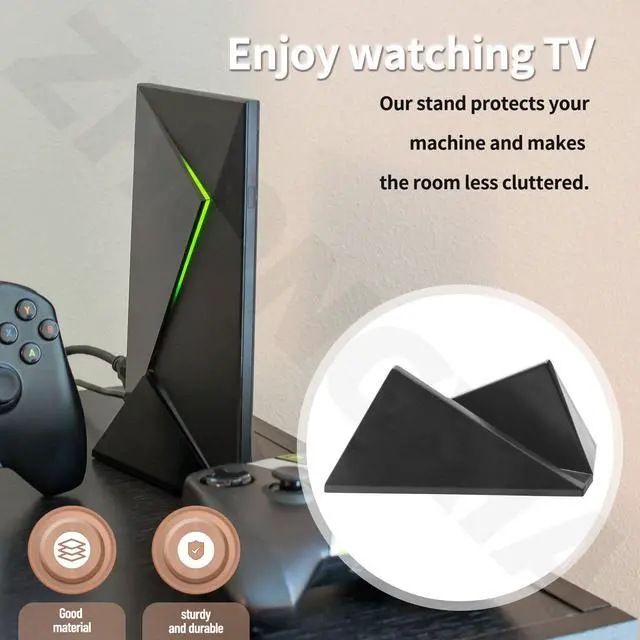 Alt view image 4 of 7 - Vertical Stand Organizer Compatible with Nv-idia Shield Android TV (2017/2019 Pro Models) / Durable Composite TV Mount