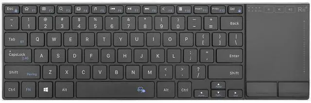 Main image of 2.4G Wireless Keyboard,Bluetooth Keyboard(BT 5.1+2.4G),Aluminium Alloy Portable with Touchpad for Computer,PC,Tablet,iPad,Android TV Box,Smart TV,Windows,Mac (Black)