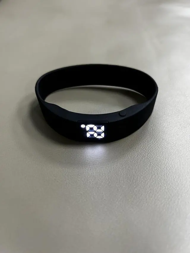 Alt view image 2 of 5 - Vibrating Alarm Watch Water Resistant Wake Up Wristband Silent Medical Reminder Watch - with Timer and 8 Daily Alarms (Black)