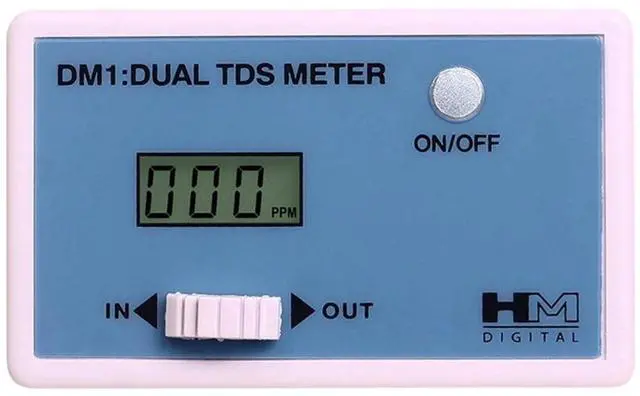 Main image of DM-1 In-Line Dual TDS Monitor, 0-9990 ppm Range, +/- 2% Readout Accuracy,Blue & White