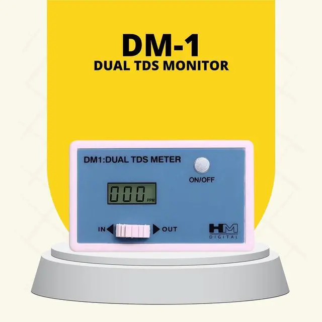 Alt view image 2 of 5 - DM-1 In-Line Dual TDS Monitor, 0-9990 ppm Range, +/- 2% Readout Accuracy,Blue & White