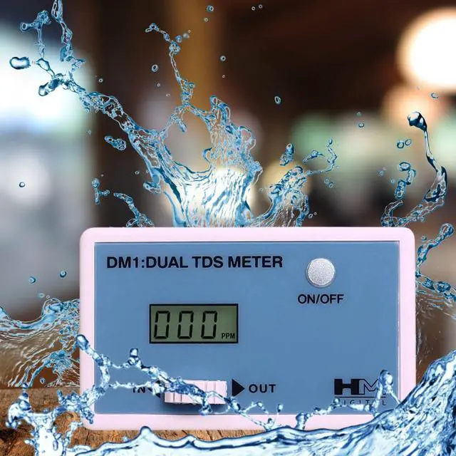 Alt view image 5 of 5 - DM-1 In-Line Dual TDS Monitor, 0-9990 ppm Range, +/- 2% Readout Accuracy,Blue & White