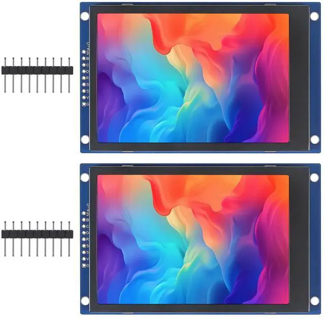 Main image of 2pcs 3.5" SPI TFT LCD Display Module 320x480 RGB LCD Screen 3.3V ST7796 Drive SPI Interface 8pin Full Color for Arduino DIY