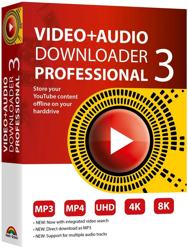 Main image of Downloader PRO 3 software for YouTube download your favorite YouTube videos as MP4 video or MP3 audio compatible with Windows 11, 10