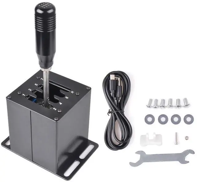Main image of PC USB Simulator Shifter 7+R H Gear Shifter for LO GITECH G29/G27/G25/G920, T300RS/GT, Compatible with Gearshift PC Windows Steering Wheel for ATS ETS Dust WRC Sim Racing Game