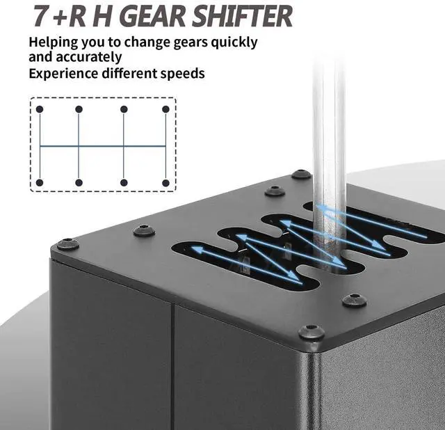 Alt view image 4 of 7 - PC USB Simulator Shifter 7+R H Gear Shifter for LO GITECH G29/G27/G25/G920, T300RS/GT, Compatible with Gearshift PC Windows Steering Wheel for ATS ETS Dust WRC Sim Racing Game