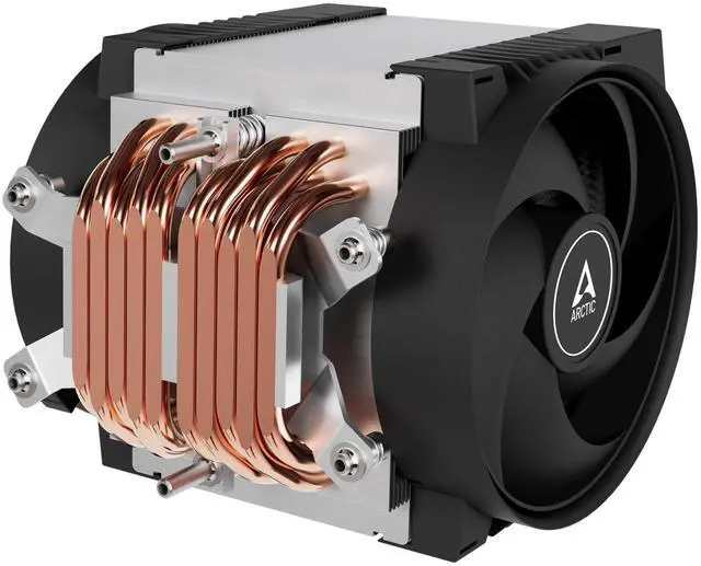 Alt view image 2 of 3 - Freezer 4U-SP5 - Server CPU Cooler for AMD SP5, 4U & UP, AMD EPYC, 2 x 120mm Fan, 300-3300RPM, 4-Pin PWM Connector, 10 Heatpipes, LGA6096