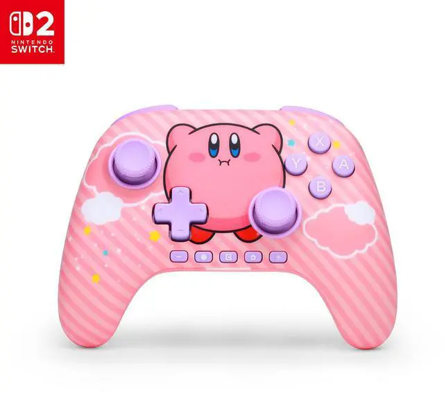 Main image of Advantage Wireless Controller for Nintendo Switch 2 - Kirby Puff, Officially Licensed, Hall Effects, Mappable Buttons, Pro Controller, C Button, Motion Controls