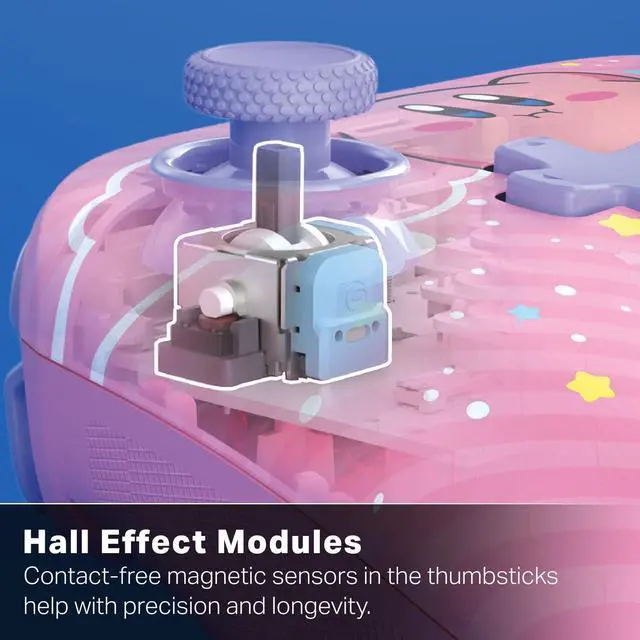 Alt view image 3 of 7 - Advantage Wireless Controller for Nintendo Switch 2 - Kirby Puff, Officially Licensed, Hall Effects, Mappable Buttons, Pro Controller, C Button, Motion Controls