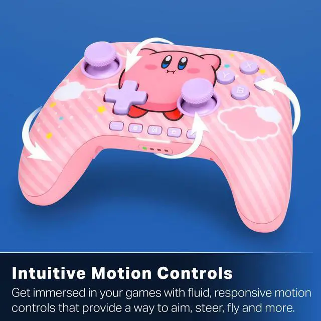 Alt view image 6 of 7 - Advantage Wireless Controller for Nintendo Switch 2 - Kirby Puff, Officially Licensed, Hall Effects, Mappable Buttons, Pro Controller, C Button, Motion Controls