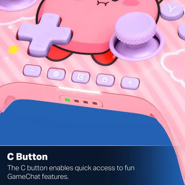 Alt view image 7 of 7 - Advantage Wireless Controller for Nintendo Switch 2 - Kirby Puff, Officially Licensed, Hall Effects, Mappable Buttons, Pro Controller, C Button, Motion Controls