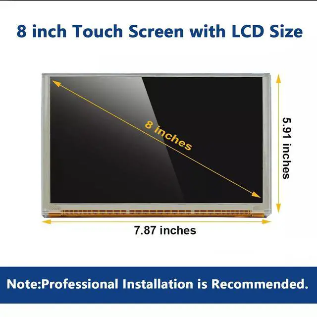 Alt view image 5 of 7 - -01A 8" Touch Screen LCD Digitizer Monitor Radio Replacement for Chevy GMC, 2014-2018 Silverado Sierra, 2015-2019 Tahoe Yukon Suburban Colorado Canyon, 2017-2019 Acadia Terrain