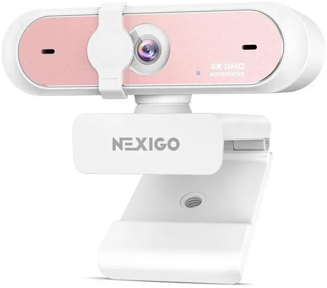 Main image of N660P Pro 4K Webcam with Distortion-Free Lens, 1080p 60 fps Autofocus USB Streaming Camera, 3DNR, Noise-Canceling Mics & Privacy Cover, Web Cam for Gaming/Live Streaming/PC/Mac/Switch 2, Pink