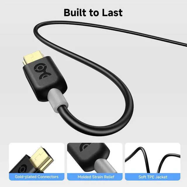 Alt view image 6 of 7 - Mini USB to USB C Cable - 3.3ft, 480Mbps Data, 15W Charging, USBC to MiniUSB Cable for Game Controller, Camera, GPS, Dash Cam, Black