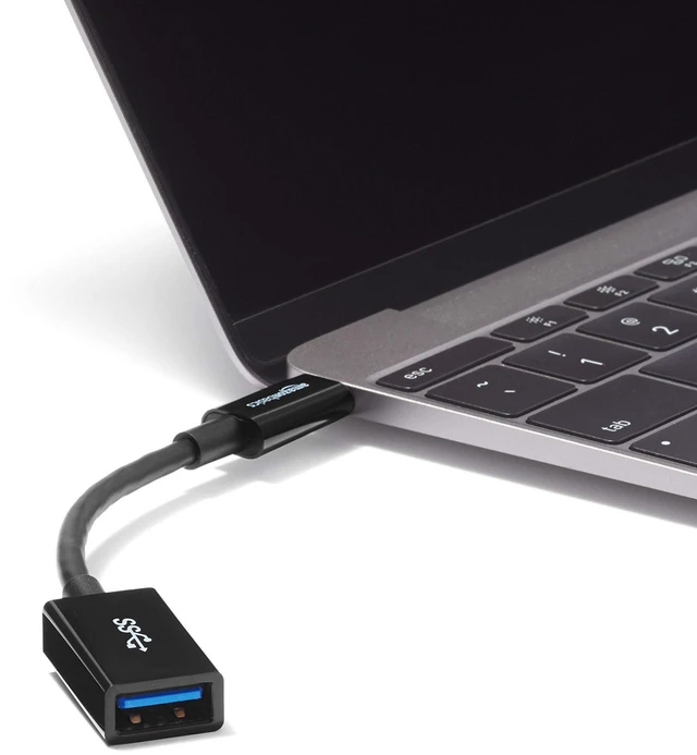 Alt view image 5 of 7 - USB-C (Male) to USB-A (Female) Adapter Cable Converter, USB 3.1 Gen 1, 5Gbps High-Speed, USB-IF Certified, Fast Transfer, Portable, for Laptops, Tablets, Phones (iPhone 16/15), Black
