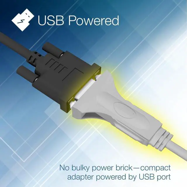 Alt view image 2 of 7 - USB to Serial 9-Pin Converter Cable, TU-S9, USB to RS232 Serial Adapter, Supports Windows & Mac, 64cm (25 in.) Cable Length, NDAA Compliant, Plug & Play, White