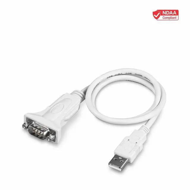 Alt view image 7 of 7 - USB to Serial 9-Pin Converter Cable, TU-S9, USB to RS232 Serial Adapter, Supports Windows & Mac, 64cm (25 in.) Cable Length, NDAA Compliant, Plug & Play, White