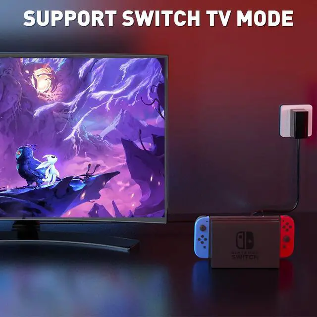 Alt view image 3 of 6 - Charger for Nintendo Switch with 5FT Charging Cable, AC Power Supply Adapter for Nintendo Switch/LITE/OLED Work as Original Charger, Support Switch TV Dock Mode Output 15V2.6A USB C Chargers