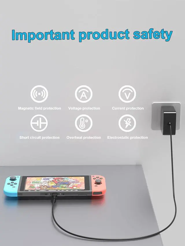 Alt view image 3 of 7 - 65W 45W USB-C Fast Charger Compatible with Steam Deck/OLED/Dcok, for Nintendo Switch/Lite/OLED/Dock Set and Other Game Controller and USB C Device Power Adapter Cord