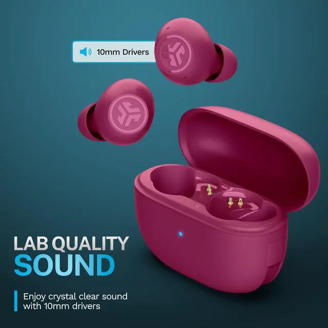 Alt view image 4 of 7 - Go Pop ANC True Wireless Earbuds & Charging Case, Fuchsia, Active Noise Cancelling, 10mm Drivers, Dual Connect, Customize Your Sound with App, Be Aware Mode, Compact Fit, MEMS Microphone