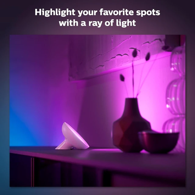 Alt view image 4 of 7 - Bloom White and Color Ambiance Smart Lamp, Works with Amazon Alexa, Apple Homekit and Google Assistant, Bluetooth Compatible, Corded, White