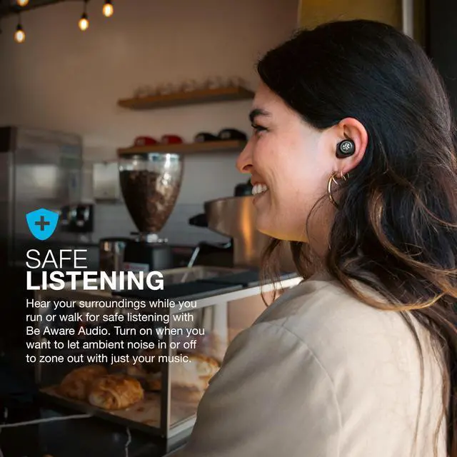 Alt view image 6 of 7 - True Wireless Earbuds, Active Noise Cancelling, Multipoint Connect, Google Fast Pair, Black