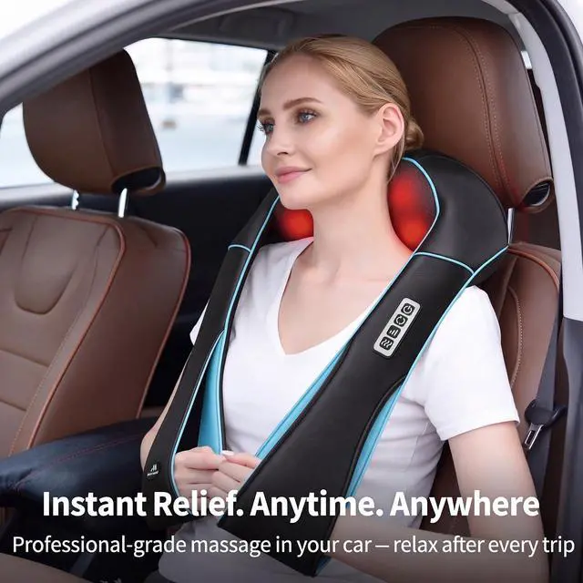Alt view image 5 of 7 - Fathers Day Dad Gifts, Shiatsu Neck Massager with Heat for Pain Relief Deep Tissue Christmas Gift for Women, Men, Mom, Dad, Her, Him Amazing Back & Shoulder Relief from Daughter or Son