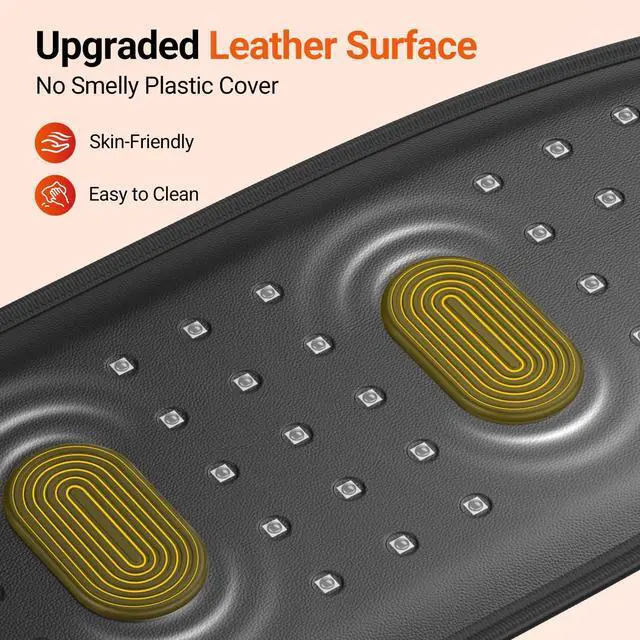 Alt view image 7 of 7 - Cordless Red Light Therapy Massage Belt with Vibration for Back, Wearable FSA Eligible HSA Near Infrared Lower Back Massager, Portable Birthday Mothers Day Gifts for Women Mom, 660nm & 850nm