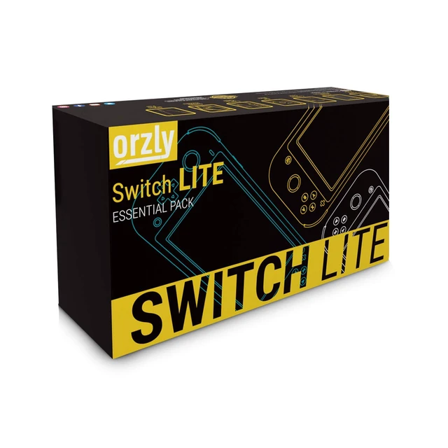 Alt view image 2 of 7 - Switch Lite Accessories Bundle - Case & Screen Protector for Nintendo Switch Lite Console, USB Cable, Games Holder, Grip Case, Headphones, Thumb-Grip Pack & More (Gift Pack - Turquoise Blue)