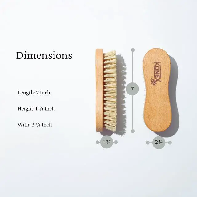 Alt view image 2 of 7 - Nylon Fiber Economy Utility Cleaning Hand Brush | Heavy Duty Hand-Held Scrub Brush Stiff Bristles | Wooden Body, Ideal Scrub Brushes for Cleaning (Peanut Shaped)