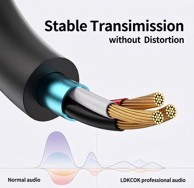Alt view image 6 of 7 - 3.5mm Male to Male Audio Aux Cable 6ft, AUX Cable for Beats Headphones, iPods, iPhones, iPads, Home/Car Stereos and More