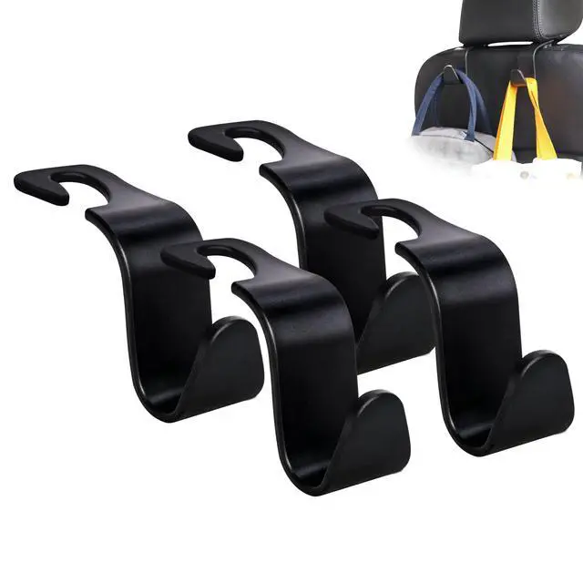 Alt view image 7 of 7 - 4-Pack Car Headrest Hooks Holds 55lbs Seat Storage Organizer for Bags