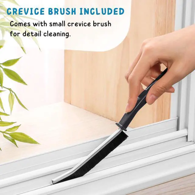 Alt view image 3 of 7 - Deck Brush with Long Handle, Floor Scrub Broom for Shower, 50'' Outdoor Scrubber for Carpet, Boat, Patio, Garage, Concrete Cleaning