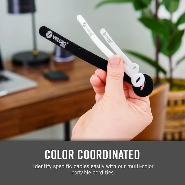 Alt view image 7 of 7 - Brand Portable Cord Organizer Ties | Organize Headphone Wires, Charging Cables, Power Cords in Backpacks Briefcases and Travel Bags | 3 Sizes and Colors, 36 pc Bulk Pack, 36pk Cord Ties