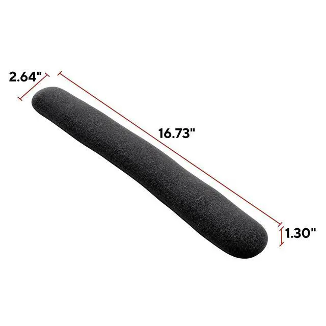 Alt view image 5 of 6 - Beaded Keyboard Wrist Rest, Ergonomic NonSlip Support Cushion for Comfortable Typing, Durable BeadFilled Design in Black/Gray