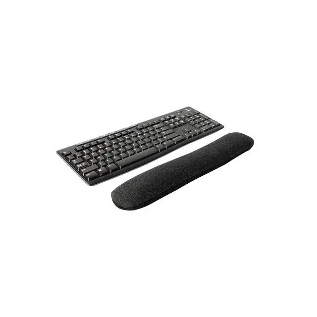Alt view image 6 of 6 - Beaded Keyboard Wrist Rest, Ergonomic NonSlip Support Cushion for Comfortable Typing, Durable BeadFilled Design in Black/Gray
