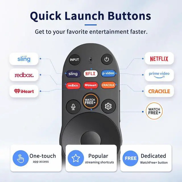Alt view image 7 of 7 - XRT270 Voice Remote Control Replacement for VIZIO Smart TV Remote, Compatible with VIZIO SmartCast FHD 4K Quantum D/M/P/V-Series TVs