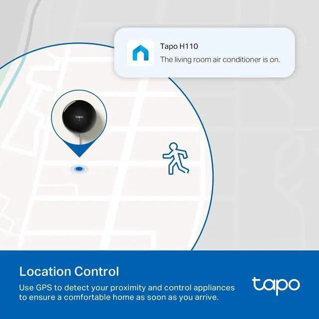 Alt view image 3 of 7 - Smart IR & IoT Hub w/ Chime, Matter-Certified, H110, Universal Remote | For TVs, ACS & 18+ Device Types, Supports 8,000+ Infrared Brands, Voice & App Control, Custom Schedules & Automations