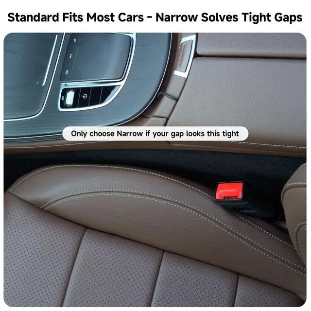 Alt view image 4 of 7 - Car Seat Gap Filler Organizer 2Pack Soft Foam 3IN1 Multifunctional
