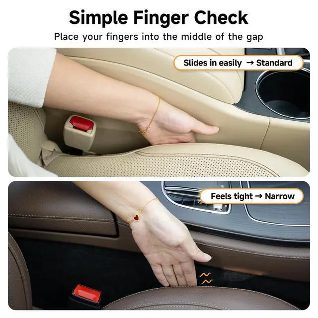 Alt view image 5 of 7 - Car Seat Gap Filler Organizer 2Pack Soft Foam 3IN1 Multifunctional