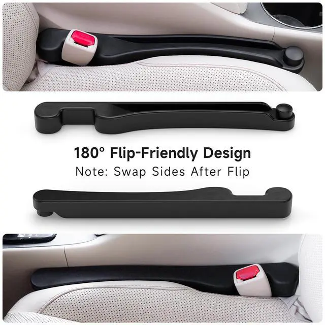 Alt view image 6 of 7 - Car Seat Gap Filler Organizer 2Pack Soft Foam 3IN1 Multifunctional