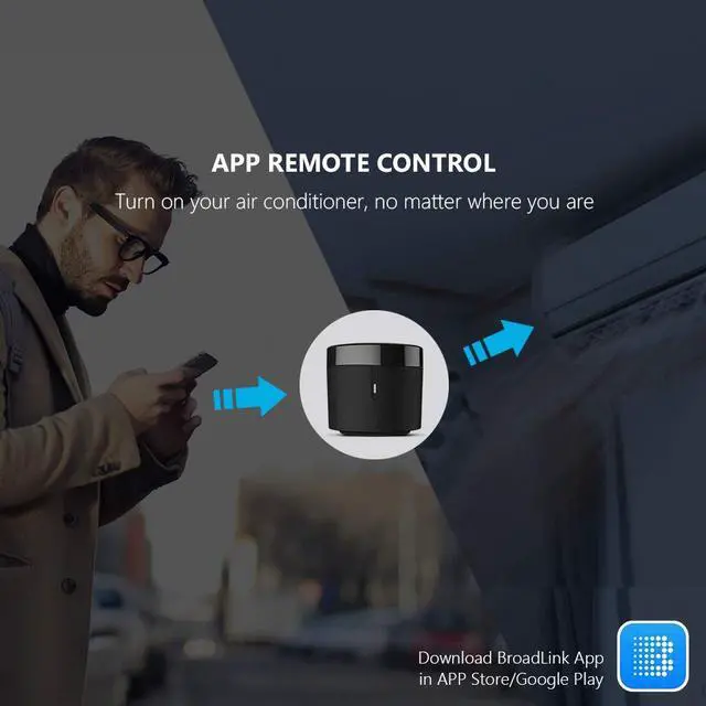 Alt view image 5 of 7 - RM4 Mini IR Universal Remote Control (2.4 GHz Wi-Fi Only), Smart Home Automation Wi-Fi Infrared Blaster for TV, AC, STB Audio, Works with Alexa, Google Home, IFTTT